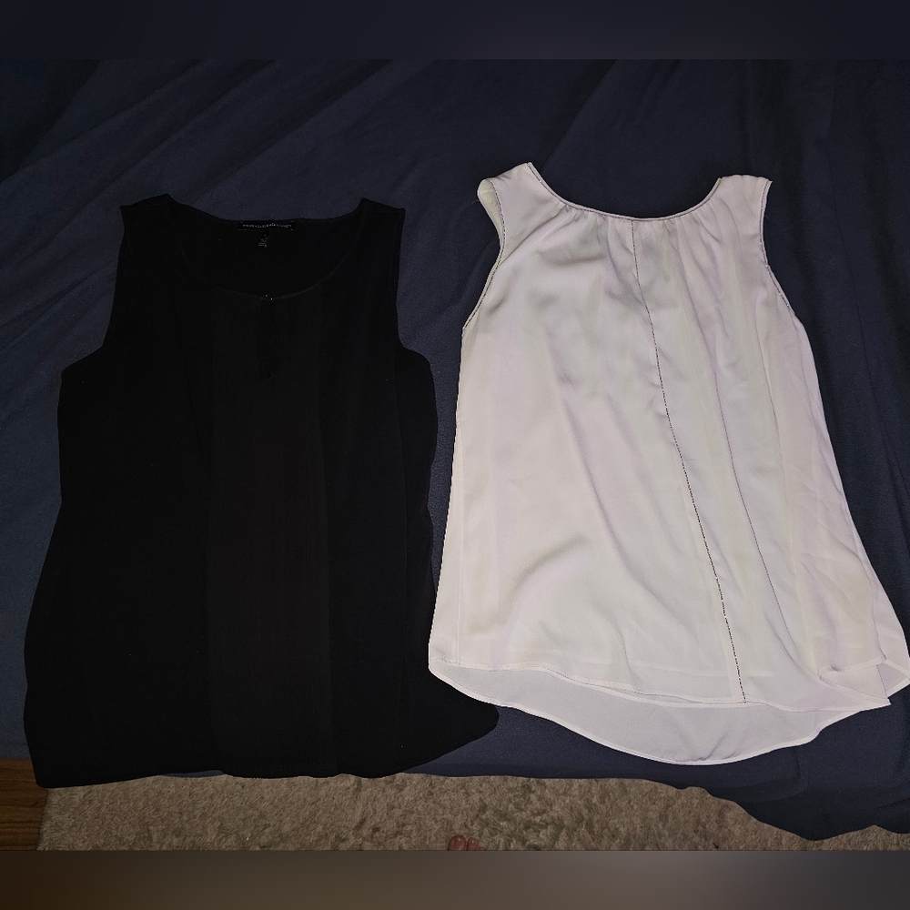 White House Black Market Black And White Tops